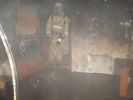 Крупный пожар уничтожил жилой дом в Балахне