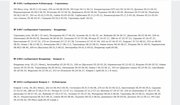 Расписание нескольких электричек изменится в Нижегородской области в мае - фото 3