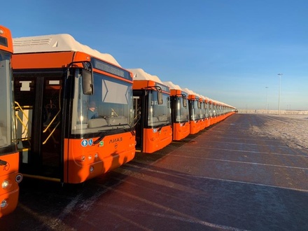 В Нижний Новгород доставлено 50 новых автобусов на газомоторном топливе