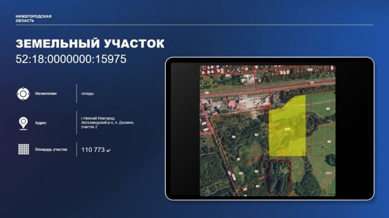 Семь земельных участков выставлены на торги под ОКС в Нижегородской области - фото 5