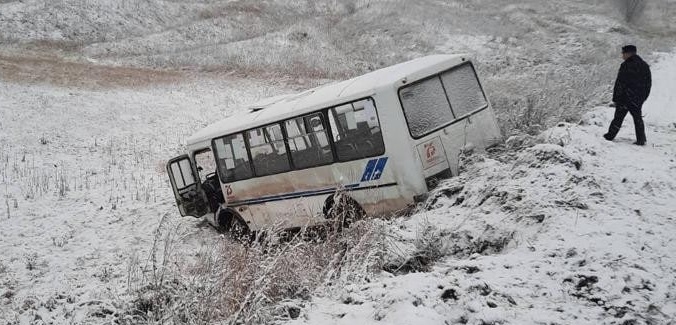 Рейсовый автобус вылетел в кювет в Богородском районе: 6 человек пострадали - фото 2