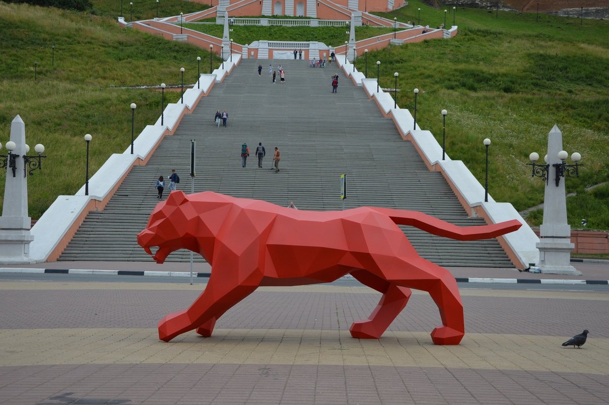 Полигональные фигуры в Нижнем Новгороде