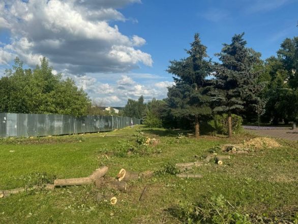 Стройплощадку второй канатной дороги огородили на Заречном бульваре - фото 2