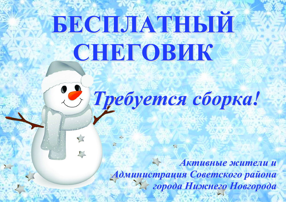&laquo;Бесплатный снеговик&raquo; призовет нижегородских подрядчиков к уборке дворов - фото 1